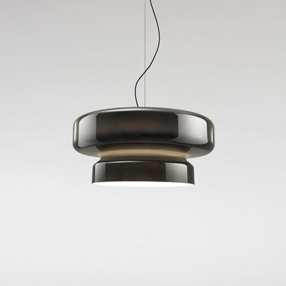 Hand-blown glass pendant lamp featuring an organic shape, perfect for modern interiors and elegant lighting decor. 9