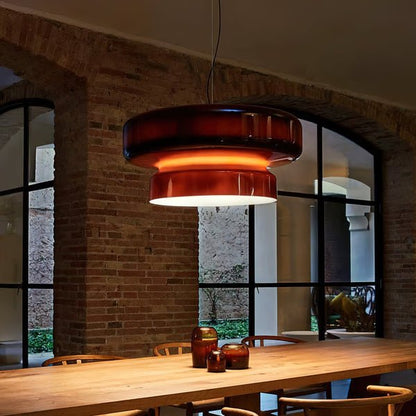 Hand-blown glass pendant lamp featuring an organic shape, perfect for modern interiors and elegant lighting decor. 3