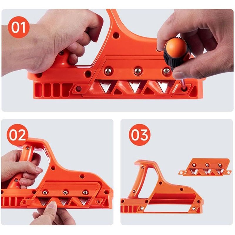 Hand Planer Tool with Interchangeable Blades for Wood and Plasterboard – Ergonomic ABS Design 2