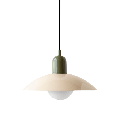 Hanging lamp with a curved metal shade designed for kitchen pendant lighting, featuring a minimalist style perfect for modern indoor decor. 8