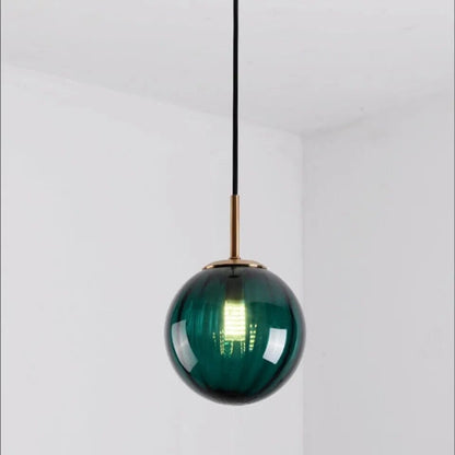 Modern glass hanging lamp with dimmable light feature, perfect for kitchen and home décor, showcasing a sleek design that enhances any interior space. 11