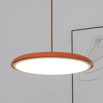 Modern black hanging lamp featuring energy-saving LED technology and a minimalist design, perfect for stylish kitchen lighting. 1