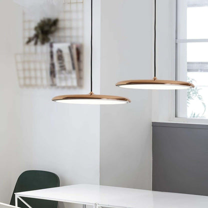 Modern black hanging lamp featuring energy-saving LED technology and a minimalist design, perfect for stylish kitchen lighting. 7