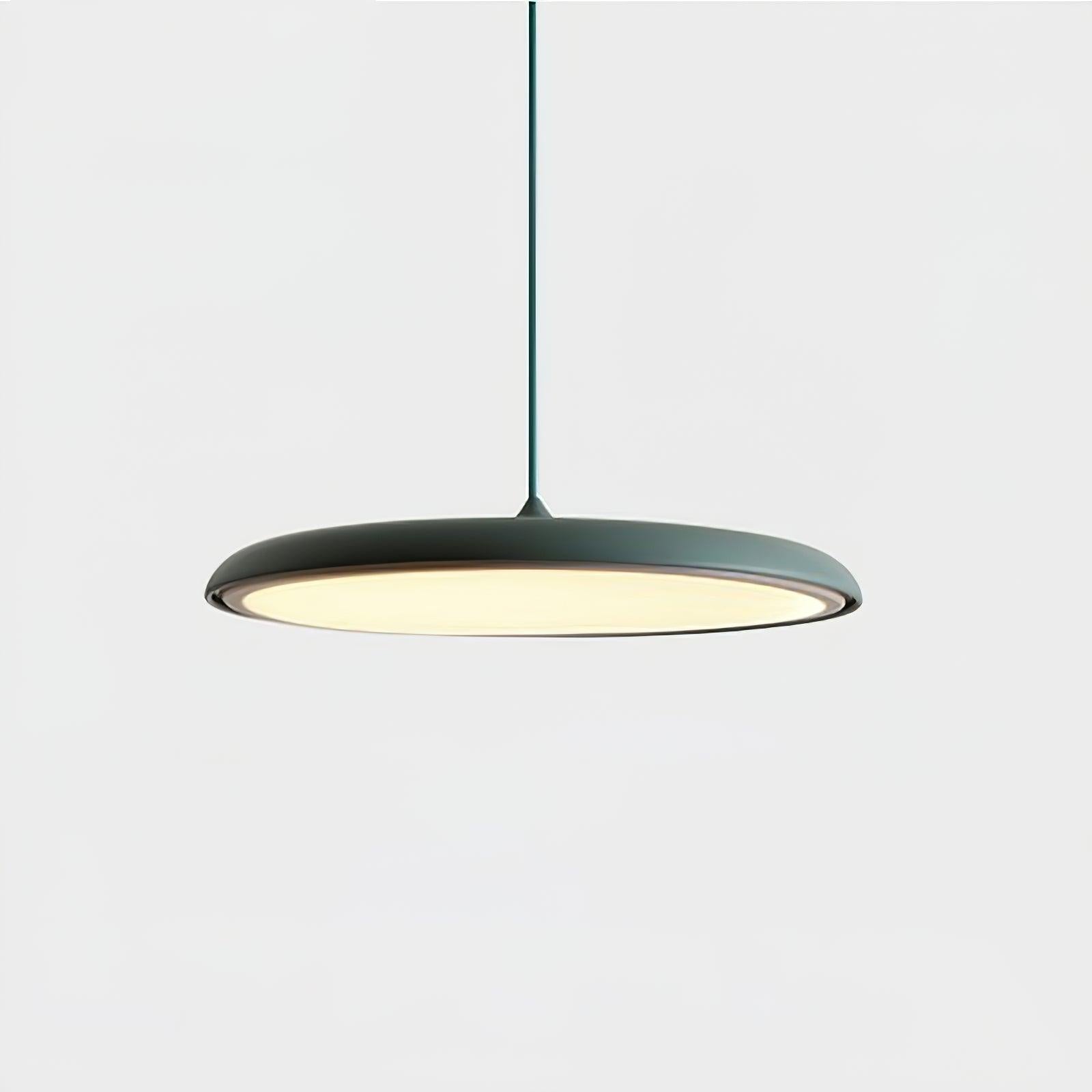Modern black hanging lamp featuring energy-saving LED technology and a minimalist design, perfect for stylish kitchen lighting. 12