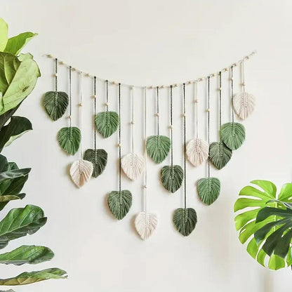 Hanging Wall Art with Leaves