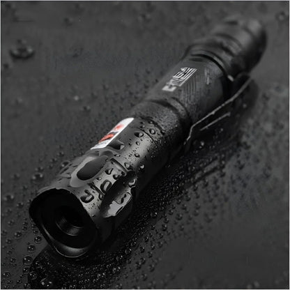 High-Power Green Laser Pointer featuring a USB rechargeable battery, capable of a long-range 2000m beam, crafted from durable anodized aluminum for 5
