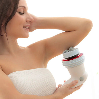 Home cellulite reduction device featuring infrared heat and vibrating massage technology for non-invasive skin smoothing and toning. 1