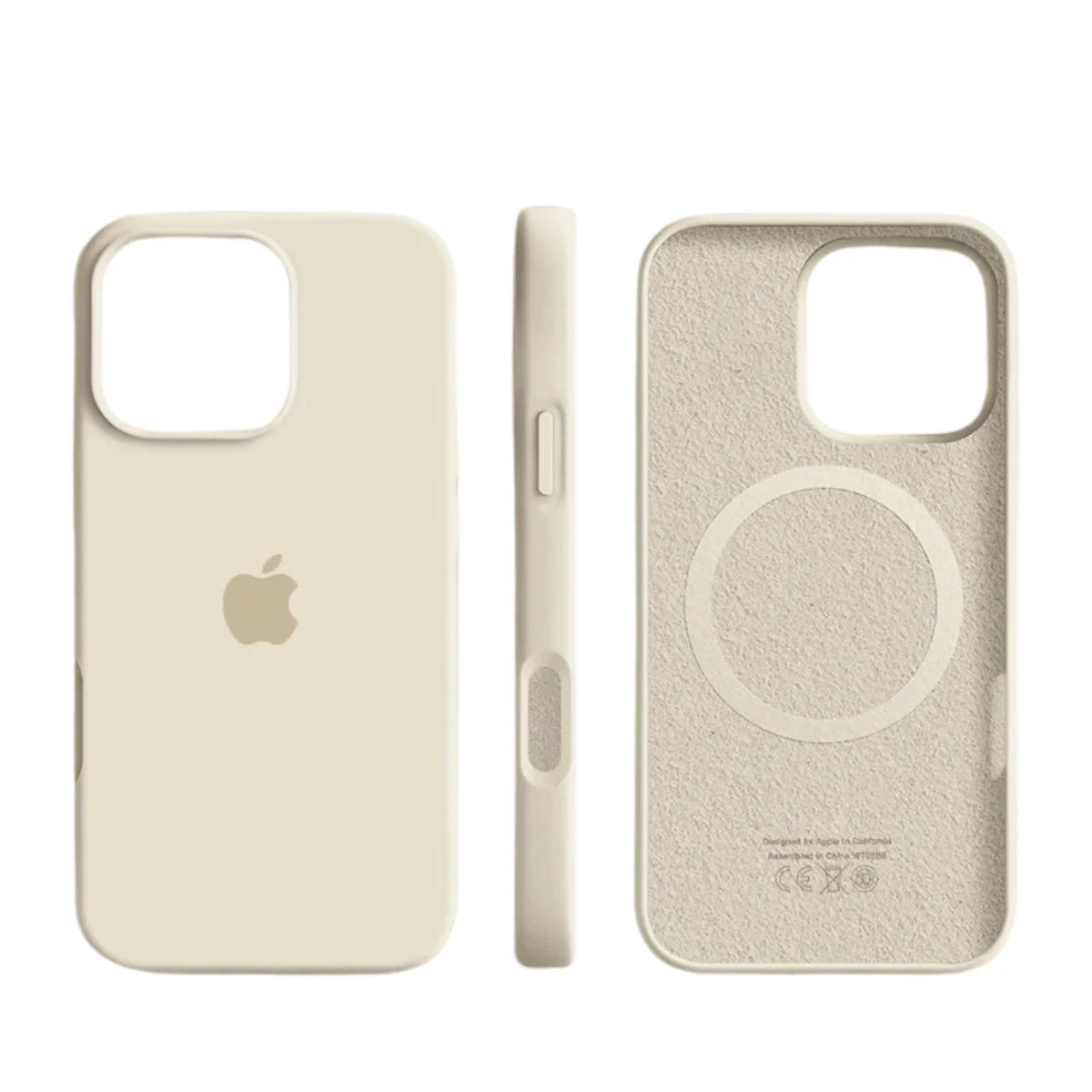iPhone 14 Pro case featuring magnetic integration and reinforced protection, designed with soft silicone for a sleek and durable fit. 0