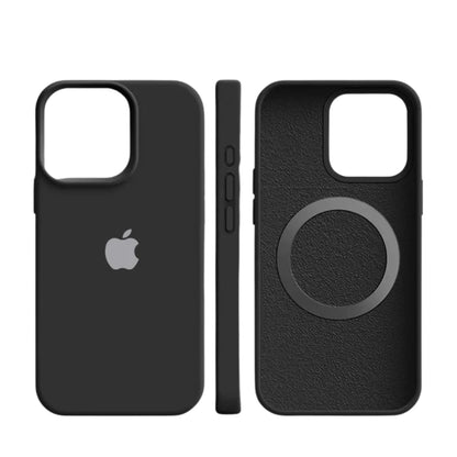 iPhone 14 Pro case featuring magnetic integration and reinforced protection, designed with soft silicone for a sleek and durable fit. 1