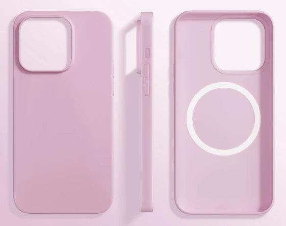 iPhone 14 Pro case featuring magnetic integration and reinforced protection, designed with soft silicone for a sleek and durable fit. 5