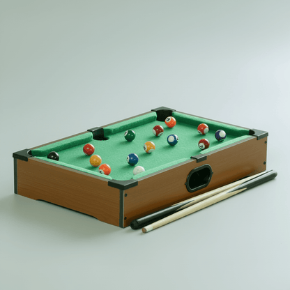 Interactive Cat Toy Billiard Game featuring a plush felt surface designed for indoor play, promoting mental stimulation and engagement for cats. 0