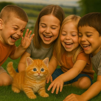 Interactive cat toy featuring realistic movements and sounds, designed as a plush cuddly companion for kids, promoting playful engagement and imaginative play. 5