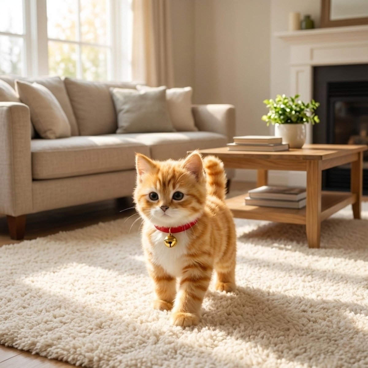 Interactive cat toy featuring realistic movements and sounds, designed as a plush cuddly companion for kids, promoting playful engagement and imaginative play. 2