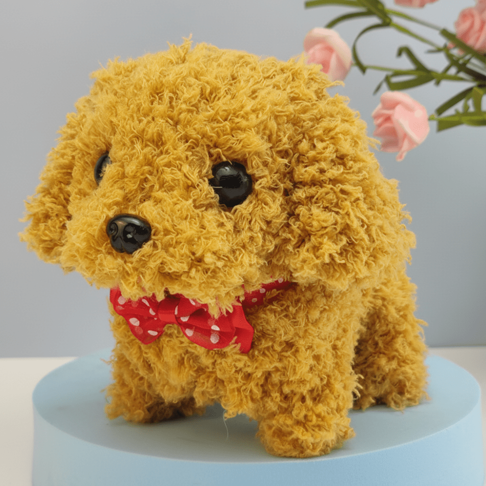Interactive Plush Puppy Toy with Realistic Sound and Movement – Soft Cozy Companion for Kids 0