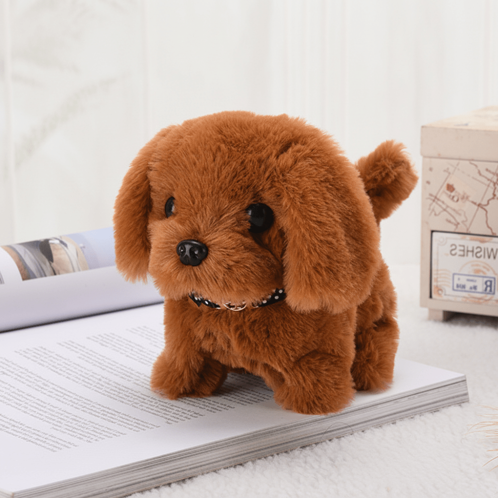 Interactive Plush Puppy Toy with Realistic Sound and Movement – Soft Cozy Companion for Kids 3