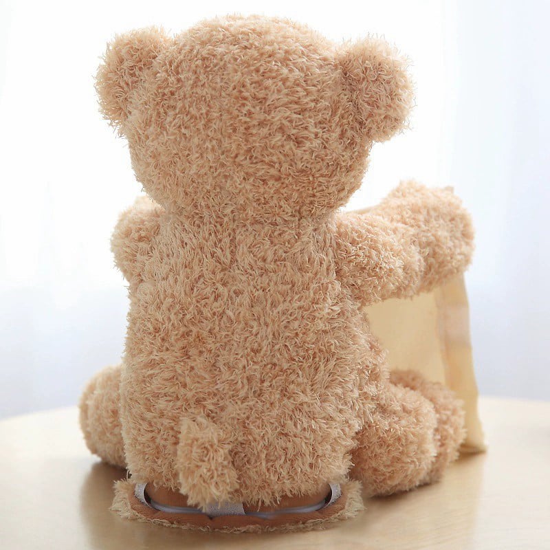 Interactive plush toy bear with movable arms and singing feature, soft 30cm stuffed animal perfect for kids, ideal for playtime and cuddles. 3