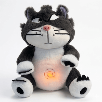 Interactive plush toy featuring a soothing breathing light and gentle sound, designed as a soft calming companion for kids. 6