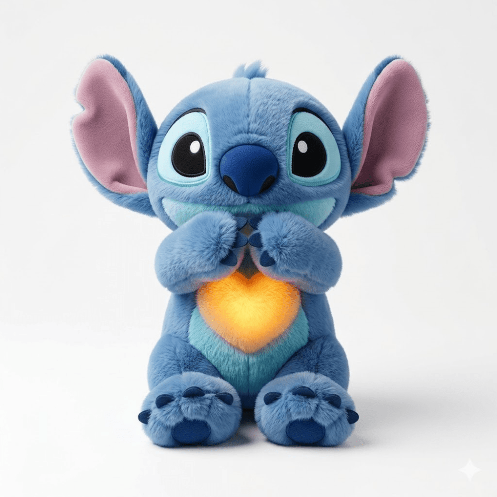Interactive plush toy featuring a soothing breathing light and gentle sound, designed as a soft calming companion for kids. 0