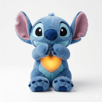 Interactive plush toy featuring a soothing breathing light and gentle sound, designed as a soft calming companion for kids. 0