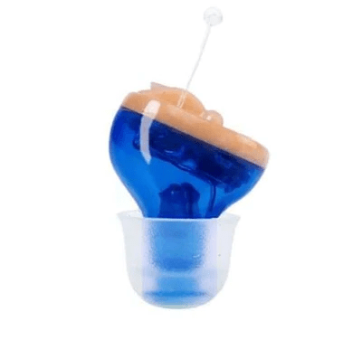 Invisible rechargeable hearing aids with volume control, designed as CIC mini hearing amplifiers for discreet and effective sound amplification. 1