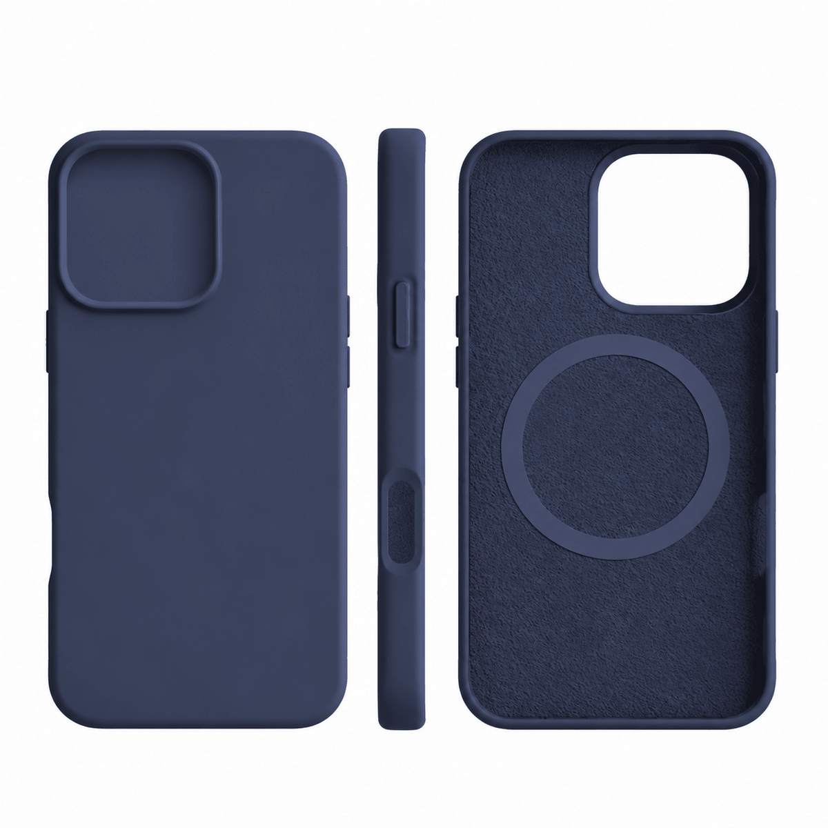 iPhone Case with MagSafe Compatibility and Shock-Resistant Design – Soft Silicone Matte Finish