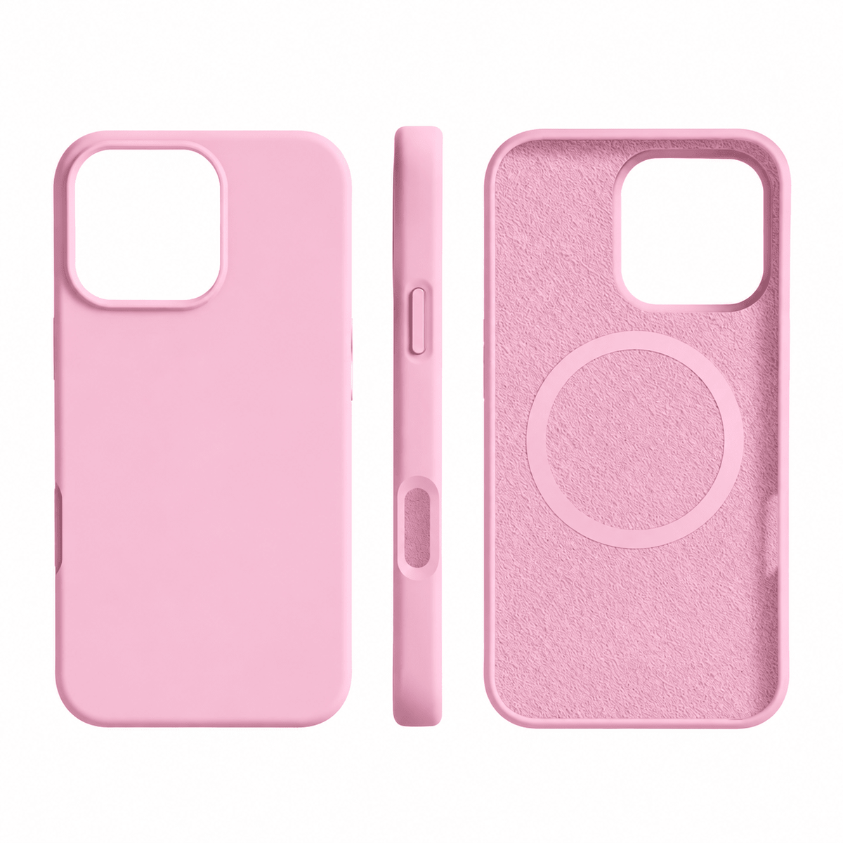 iPhone Case with MagSafe Compatibility and Shock-Resistant Design – Soft Silicone Matte Finish