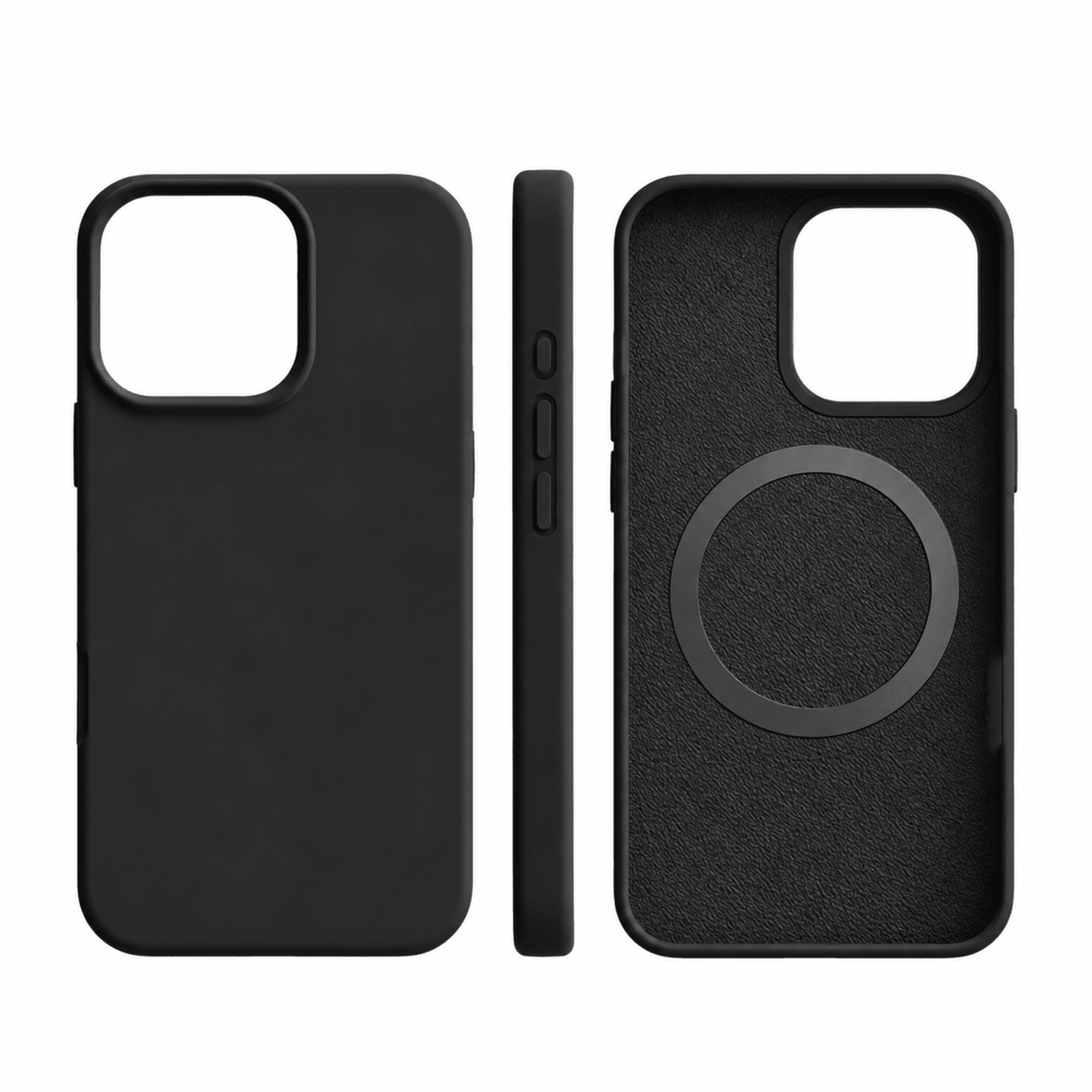 iPhone Case with MagSafe Compatibility and Shock-Resistant Design – Soft Silicone Matte Finish