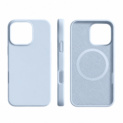 iPhone Case with MagSafe Compatibility and Shock-Resistant Design – Soft Silicone Matte Finish