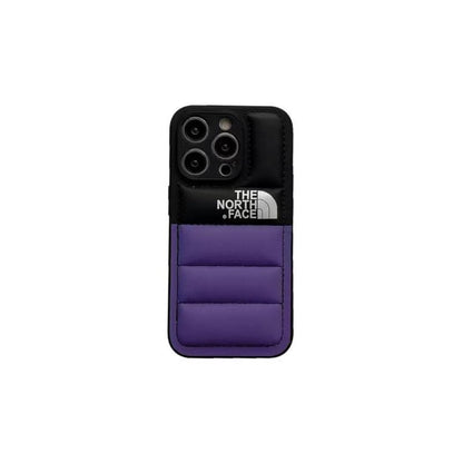 iPhone case featuring shockproof protection and a non-slip grip, designed with a soft touch puffer texture, compatible with iPhone 14,  3