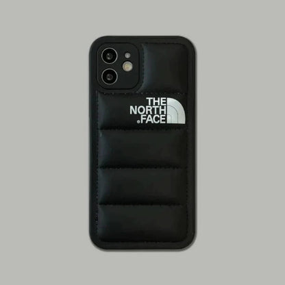 iPhone case featuring shockproof protection and a non-slip grip, designed with a soft touch puffer texture, compatible with iPhone 14,  1
