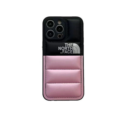 iPhone case featuring shockproof protection and a non-slip grip, designed with a soft touch puffer texture, compatible with iPhone 14,  4