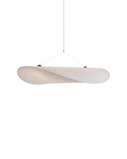 Japandi pendant lamp featuring an eclipse effect, designed with dimmable artificial silk, perfect for modern kitchen lighting. 0