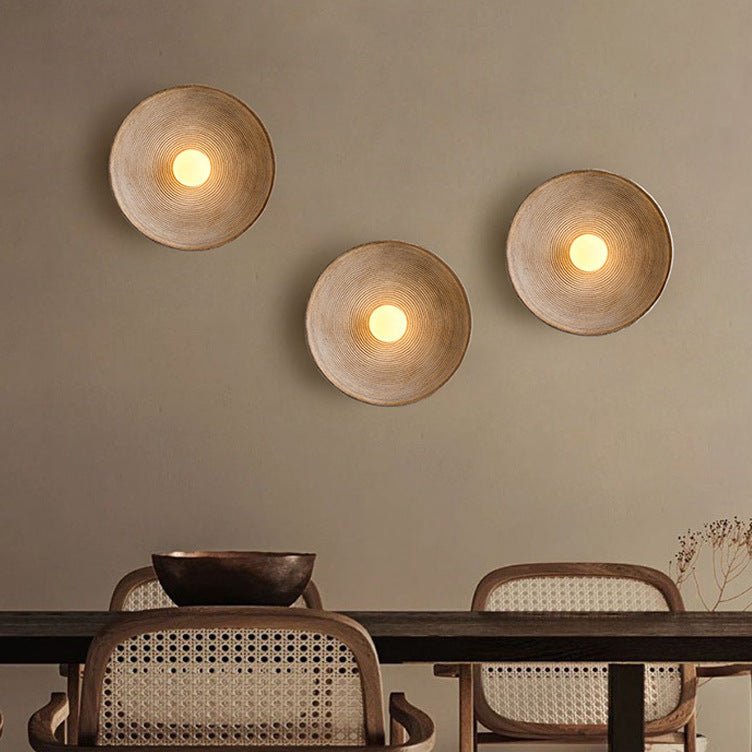 Japanese wooden wall lamp featuring a minimalist design in a natural wood finish, compatible with LED bulbs, perfect for enhancing modern home decor. 1