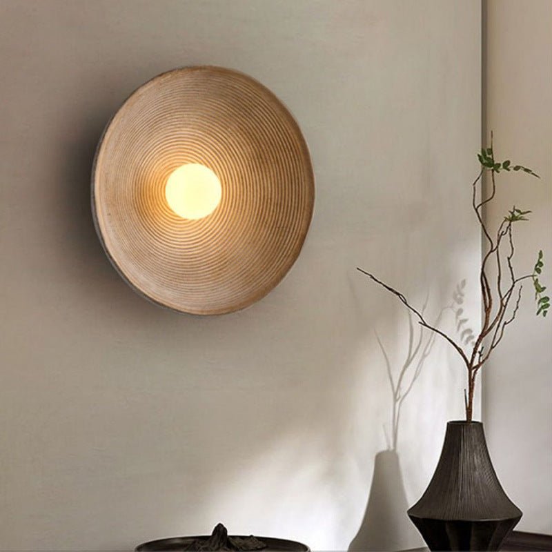 Japanese wooden wall lamp featuring a minimalist design in a natural wood finish, compatible with LED bulbs, perfect for enhancing modern home decor. 2