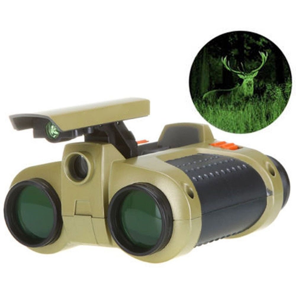 Kids night vision binoculars with adjustable eyepieces, perfect for outdoor adventures and exploration during day and night, designed for lightweight portability and fun. 6