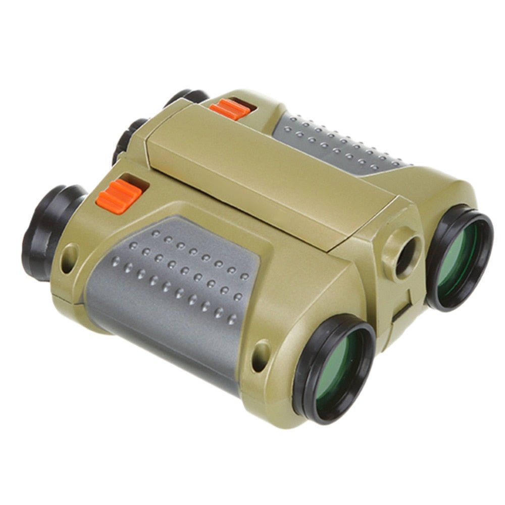 Kids night vision binoculars with adjustable eyepieces, perfect for outdoor adventures and exploration during day and night, designed for lightweight portability and fun. 4
