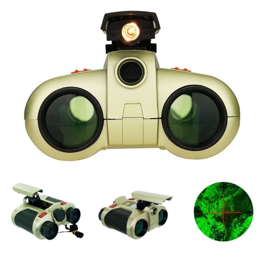 Kids night vision binoculars with adjustable eyepieces, perfect for outdoor adventures and exploration during day and night, designed for lightweight portability and fun. 2