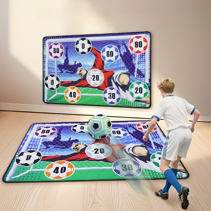Kids soccer goal target game set featuring a portable, lightweight design, perfect for indoor and outdoor skill training and target practice. 2