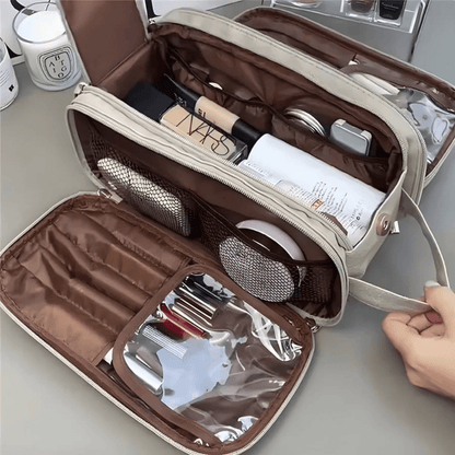 Large Hanging Toiletry Bag with Waterproof Design and Multiple Compartments for Women – Travel Essentials Organizer 3