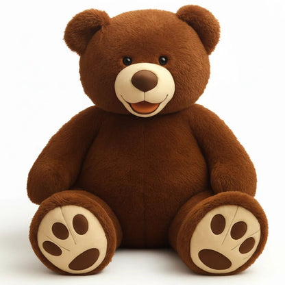 Large teddy bear with adjustable filling, featuring a soft plush exterior, perfect cuddly toy for kids and adults, ideal for hugs and comfort. 4