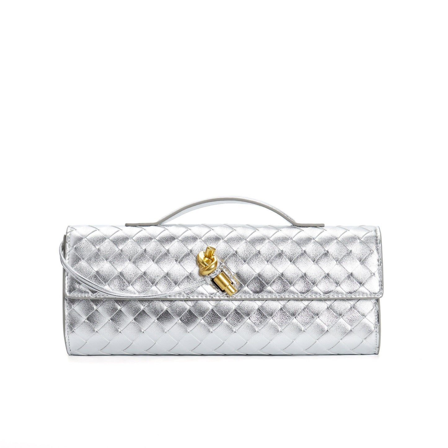 Leather handbag featuring a stylish buckle, crafted from compact natural leather, perfect for everyday use. 18