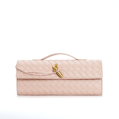 Leather handbag featuring a stylish buckle, crafted from compact natural leather, perfect for everyday use. 13
