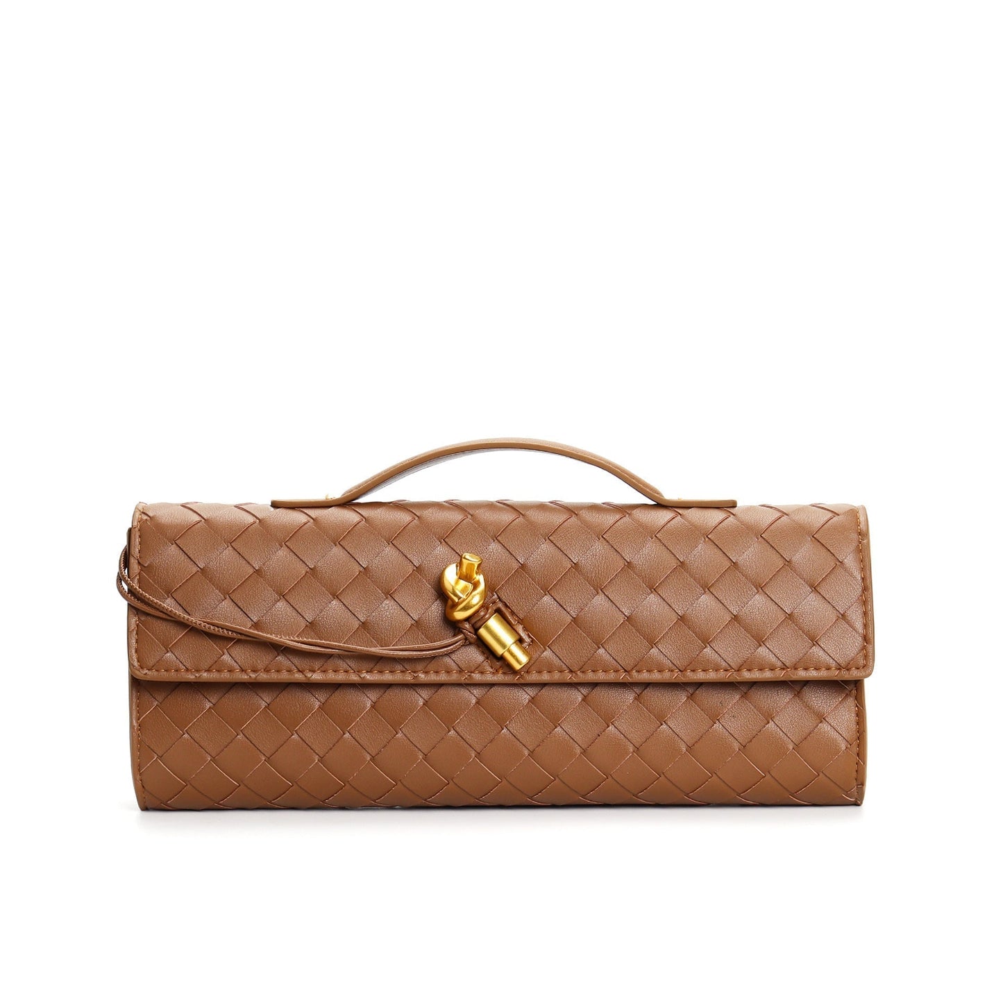 Leather handbag featuring a stylish buckle, crafted from compact natural leather, perfect for everyday use. 11