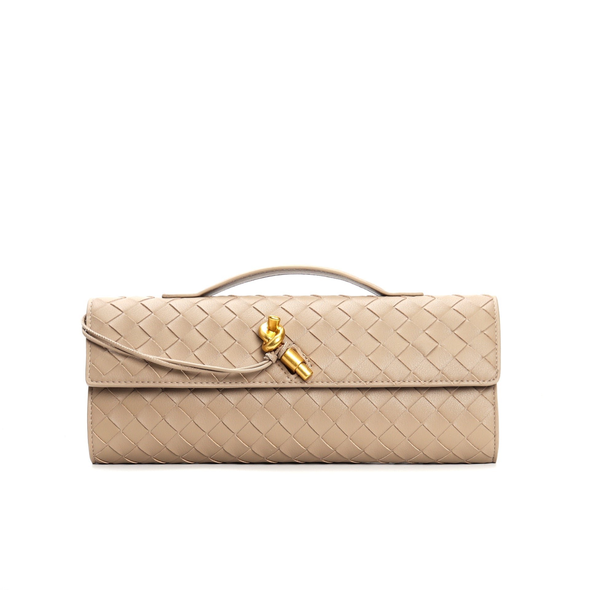Leather handbag featuring a stylish buckle, crafted from compact natural leather, perfect for everyday use. 19