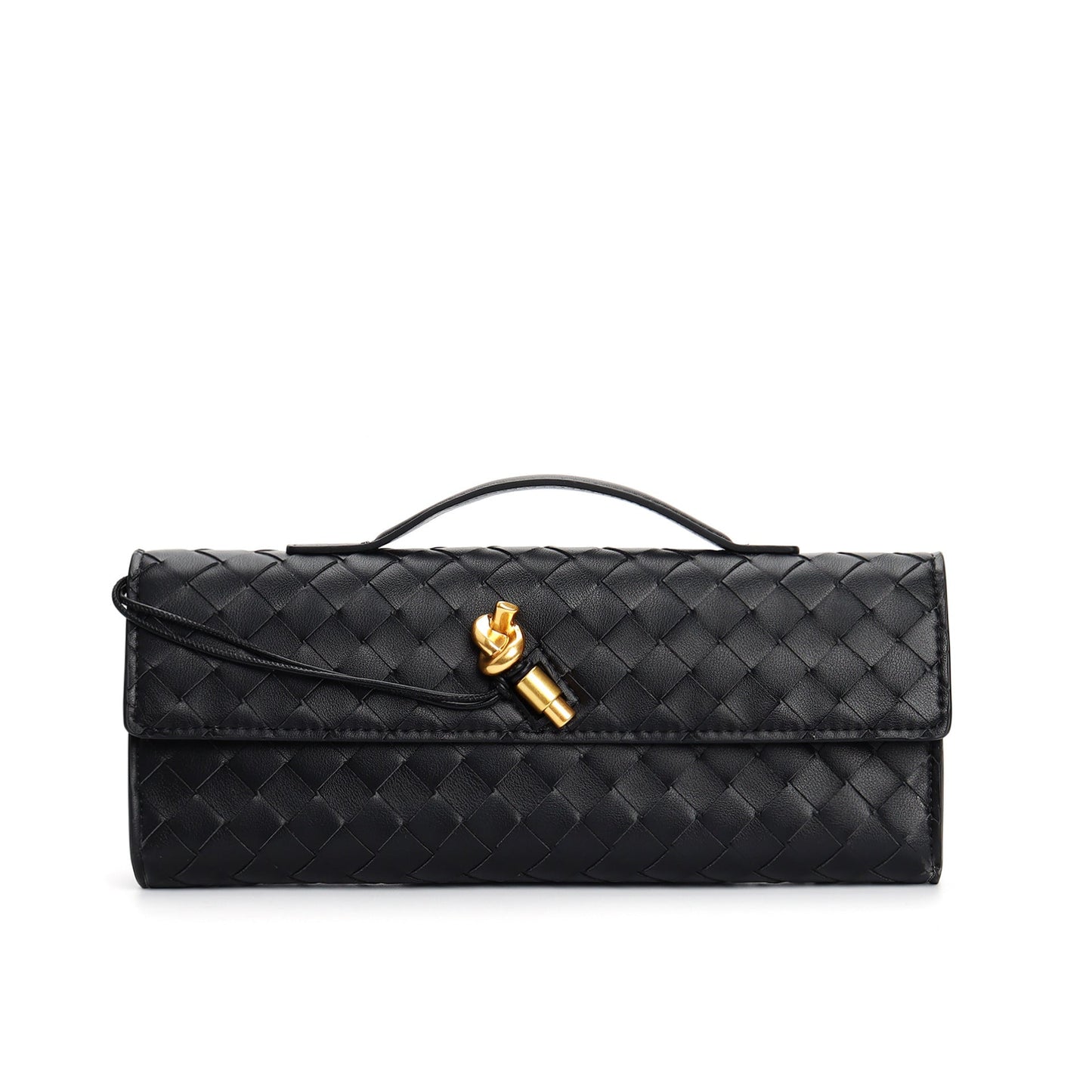 Leather handbag featuring a stylish buckle, crafted from compact natural leather, perfect for everyday use. 10