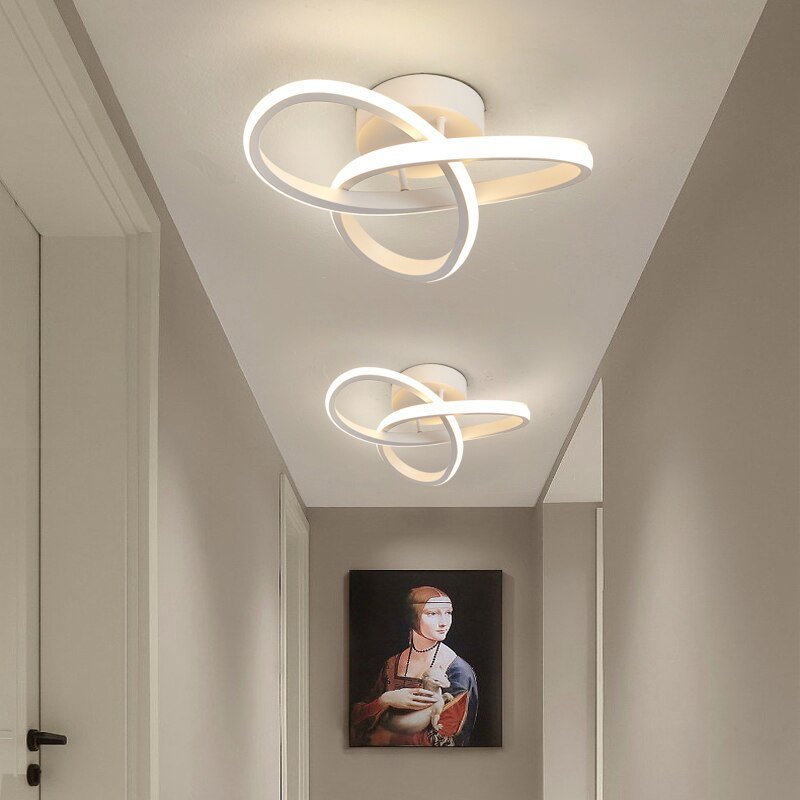 LED ceiling lamp featuring adjustable brightness, designed in a sleek modern style, perfect for illuminating kitchens and bedrooms. 0
