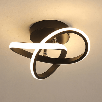 LED ceiling lamp featuring adjustable brightness, designed in a sleek modern style, perfect for illuminating kitchens and bedrooms. 2