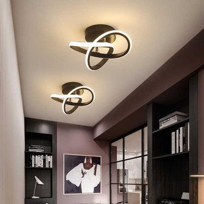 LED ceiling lamp featuring adjustable brightness, designed in a sleek modern style, perfect for illuminating kitchens and bedrooms. 1