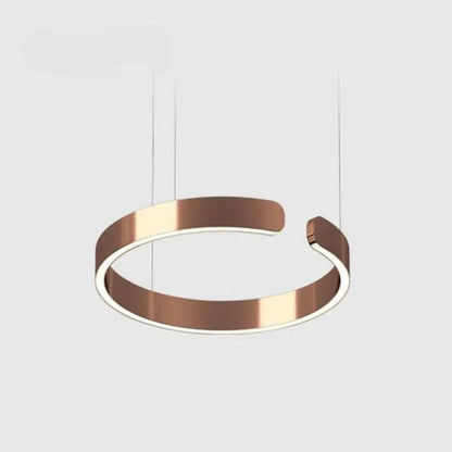 LED ceiling lamp featuring a sleek black and gold modern design, equipped with a dimmable function and adjustable height for customizable lighting solutions in contemporary spaces. 12
