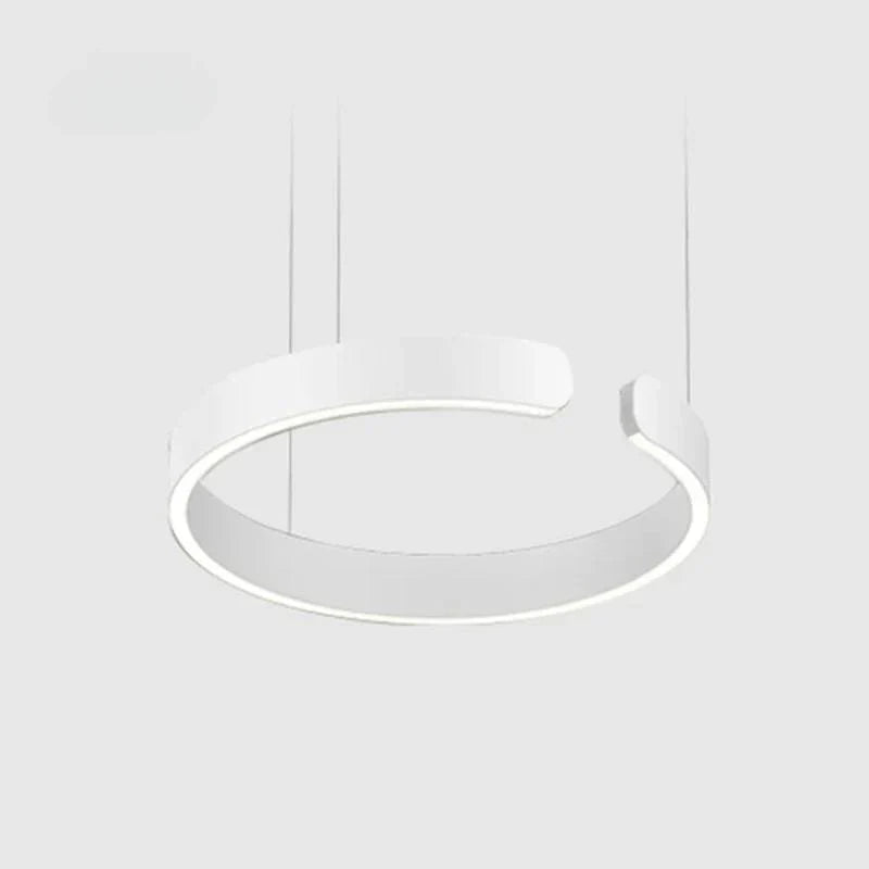 LED ceiling lamp featuring a sleek black and gold modern design, equipped with a dimmable function and adjustable height for customizable lighting solutions in contemporary spaces. 11